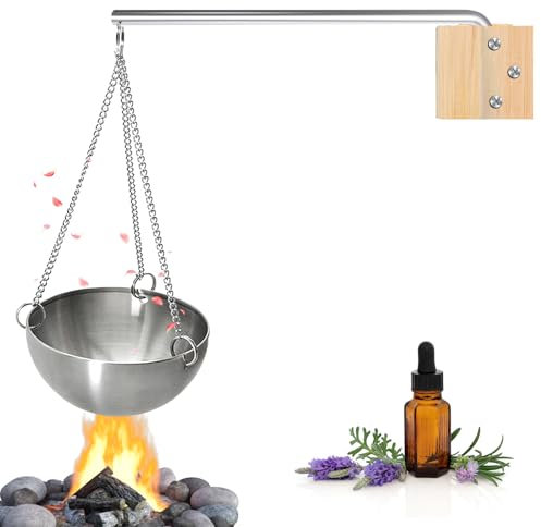 Bordeag Bol D'arôme Sauna 12cm Bol De Sauna Acier Inoxydable, Bol D'arôme De Sauna En Acier Inoxydable Bol D'huile Essentielle Sauna Aroma Bowl Accessoire De Sauna Pour Sauna Et Spa