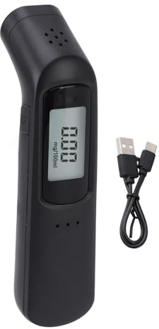 Alkoholtestare Digital alkoholtestare Kuuleyn Portable Breath Alcohol Tester Hög noggrannhet Alkoholdetektor för att driva USB -uppladdningsbar röstsändning