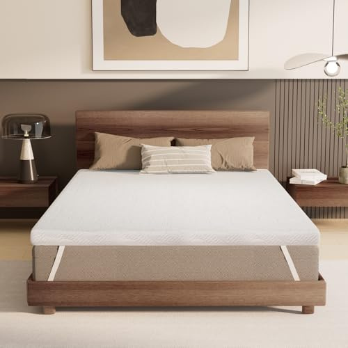Frideko Mattress Topper Single Bed, Gel Memory Foam Mattress Topper for Back Pain Relief, Washable Ice Silky Cover OEKO-TEX Certified(90x190x7.6cm)