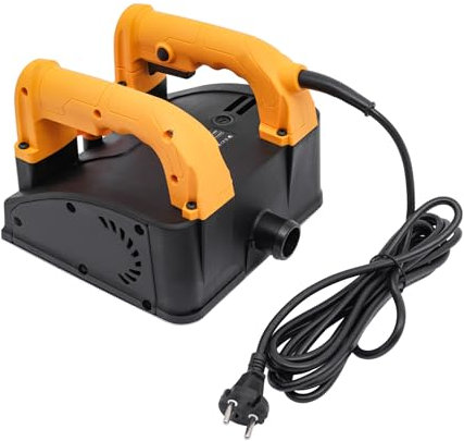 Raboteuse murale électrique, 1200 W, profondeur réglable, portable, avec câble et boîte à outils, pour murs en ciment et murs à mastic gris