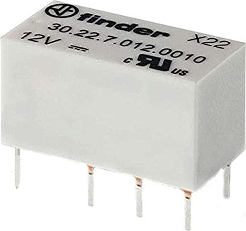 Finder 302270120010 Relais circuit imprimé 12 Vdc sensible 2RT 2 A lavable en lot de 1 unités