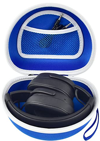 Kopfhörer-Hülle für Skullcandy Crusher/Hesh/Evo kabellose Over-Ear-Bluetooth-Kopfhörer, für Beats Studio Pro/3/Solo 4/3/2 und mehr Noise Cancelling faltbares Headset - Nur Hard Box (Blau)