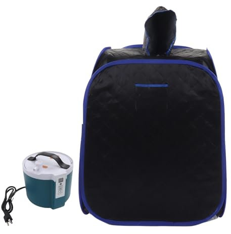 VCHICS Manta Personal PortáTil De La Sauna, Tienda de Sauna de portátil, Personal de tamaño Completo, SPA Personal de Sauna en casa con Control Remoto Negro Calentamiento RáPido FáCil De Montar