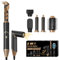 Brosse Soufflante Air Styler 5 en 1 Sèche Cheveux Ionique [60,000RPM] Brosse Chauffante Brushing Air Brush Hair Styler Boucleur a Cheveux Appareils et Outils de Coiffure Coffret Cadeau Femme, Noir/Or