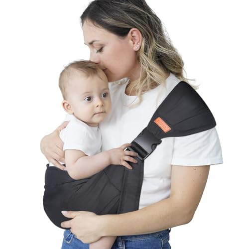 DAVBNM Baby Sling, Toddler Carrier, Baby Sling Carrier with Thick Shoulder Straps (Adjustable), Breathable and Comfortable, for Newborn, Infant, Toddler, 3-36 Months