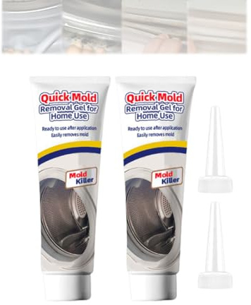 Gel Quitamanchas Rápido para Uso Doméstico, Gel Limpiador Multiusos para Juntas de Lavadora, Lavabo, Ducha y Carga Frontal (2PCS)