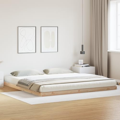 Générique Lit au Sol Blanc 180x210 cm en Bois de pin Massif,Lits & Cadres de lit,23.4KG-869742