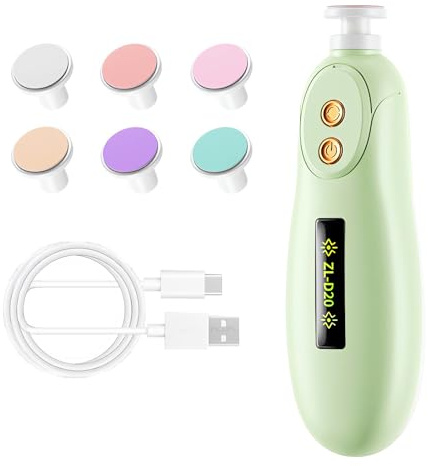 Oskuglin Lima unghie bebè, 35dB silenziosa, LED, 6 punte & USB-C