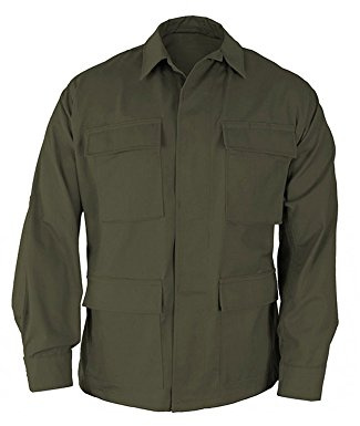 Propper Men's Standard Uniform BDU Coat, Olive Green, 60% Cotton, 40% Polyester, X-Large