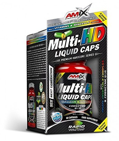 AMIX Multi-HD Liquid Caps - Suplemento Multivitamínico - 60 Cápsulas