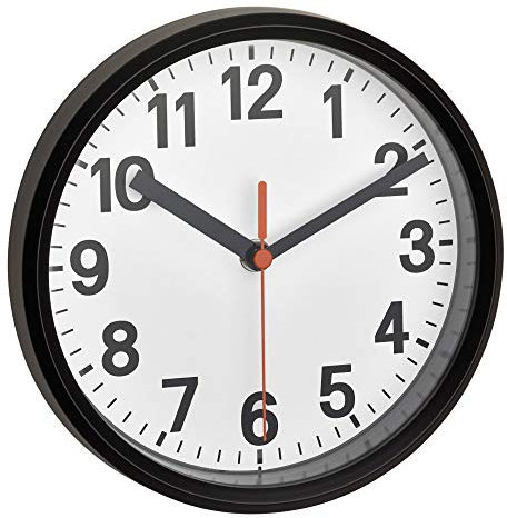 TFA Dostmann Analoge Wanduhr, 60.3538.01, inkl Funkuhr, zum Hängen und Stellen, klein und handlich, ideal für zu Hause, Büro oder Küche, L185 x B60 x H225 mm