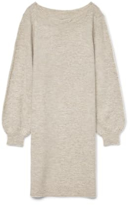 VERO MODA Vmlefile Balloon Ls Boatneck Dress Noos Vmlefile Balloon Ls Robe à col Bateau Noos Femme (Lot de 1)