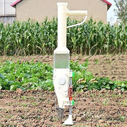 OSBELE Épandeur d'engrais pour semoir, semoir de légumes, Profondeur et quantité réglables, avec 5 Roues à semences, adapté à la Plupart des Petites graines, Le semis est Plus Rapide et Plus Facile