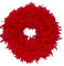 CREAFLOR HOME Federkranz Dekokranz Federn rot 50-55cm