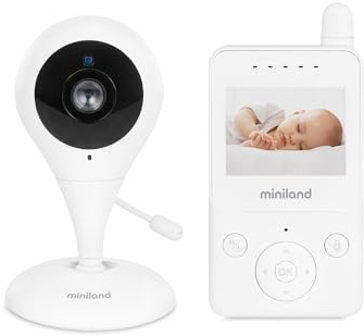 Miniland - Digimonitor 2,4: Baby monitor con telecamera rotante