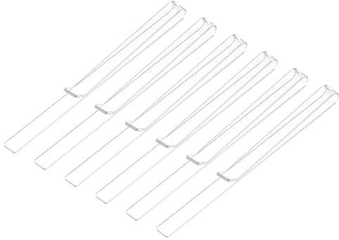 sourcing map Lot de 6 pinces pour livre de musique, support de partitions en acrylique transparent, pour partitions, partitions de piano