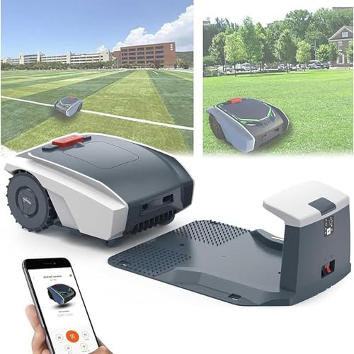YLANMEI Tondeuse à Gazon robotisée pour Grands Jardins jusqu'à 1500 m2 / Tondeuse à Gazon robotisée Automatique pour pelouse soignée avec connectivité de contrôle d'application,B
