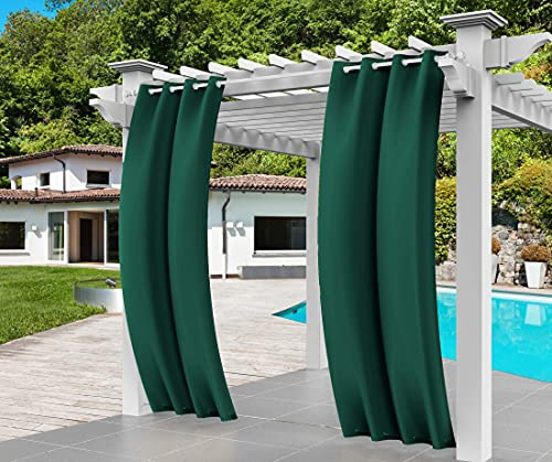 Comlax Tenda per esterni, resistente alle intemperie, verde, per balcone con occhiello, impermeabile, antivento, frangivista e protezione solare per veranda, gazebo, pergolato, giardini, 1 pezzo