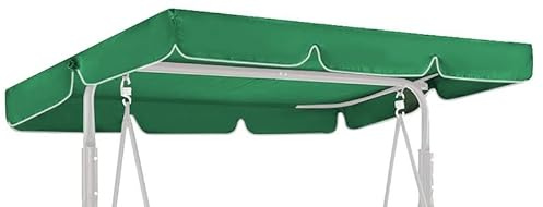 GREMEX Toldo para balancín de jardín 210x145 cm Verde, Impermeable