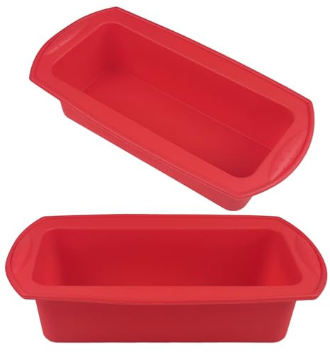 Sudnsadaks brotbackform, Set of 2 silikon backformen, backform rechteckig, kastenform, silikonformen backen, brotbackformen, Silikonbackform, silikon kuchenform, Non-Stick Loaf Tin Cake