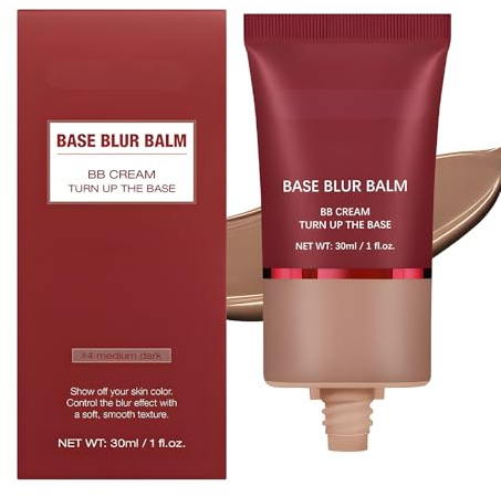 Base Blur Balm: crema BB mate ligera con cobertura total modulable para un brillo instantáneo y un maquillaje impecable, fórmula hipoalergénica sin aceites, larga duración durante todo el día para