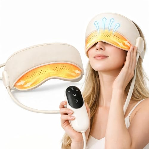 YETEE Head Massager with Heat,Head Massager for Headaches, Eye and Scalp Massager, Comfort Focused Massage Device, 3 Heat Levels, 4 Massage Modes, 6 Airbag Massage Zones