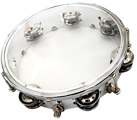 Karlak Metallhandtrummis Som Klappar Trumma Pedagogisk Leksak för Barn, Bärbart Musikinstrument för Barn (8 i silver)