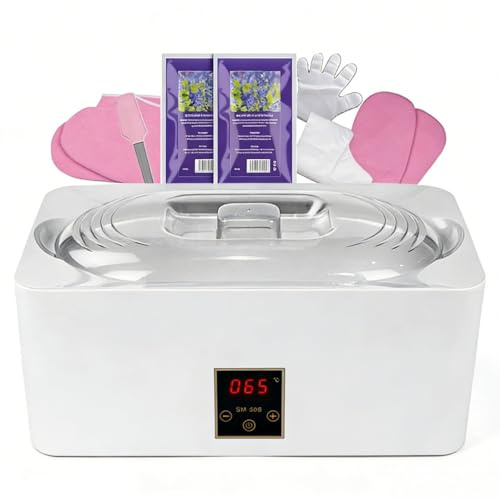 Baño de parafina calentamiento máquina cera Con un modo automático control preciso temperatura una fundición rápida para mantener caliente kit profesional Home Spa alivia artritis cutánea húmeda 4L