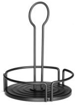 Tablecraft BKDIA728 Versa Condiment Rack, Black, 18.5 cm