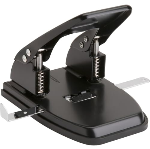 Business Source Heavy-Duty Hole Punch (65626), Black, Small (1-24)