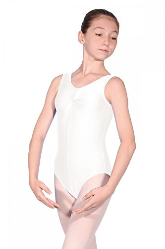 Roch Valley Sheree Nylon/Lycra Leotard White Age 7-8 122-128cm (1b)