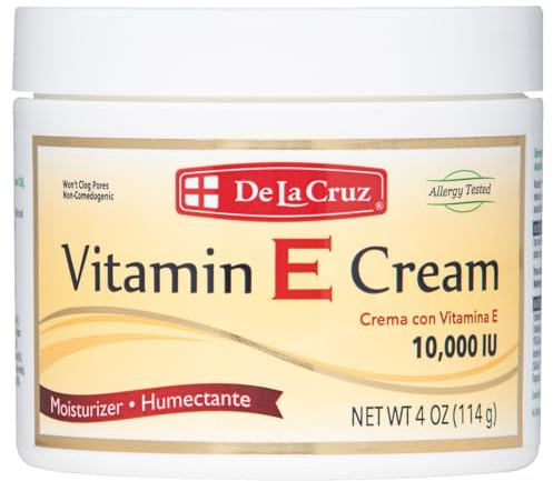 De La Cruz Vitamin E Cream, 4 Ounce