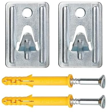 Ariston - Jeu de 2 crochets de fixation pour VELIS - Accroche pour chauffe-eau plat - Acier