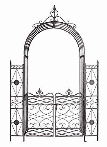 Arco Rosas Metal Portal del Jardín Antiguo Gartenbogen Rosengestell Kletterhilfe Casa de Campo aja254 Palazzo Exclusivo
