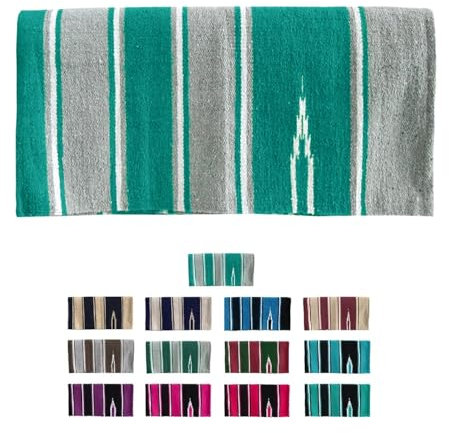 NETPROSHOP Navajo Westerndecke Baumwolle Sattelunterlage Satteldecke, Farbe:Tuerkis
