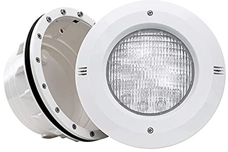 AYLYHD IluminacióN de Piscinas con ABS Nicho, PAR56 12V CA Bombillas LED para Focos IP68 a Prueba de Agua Empotrado Lámpara Subacuática para Piscina (Color : White, Size : 24W)