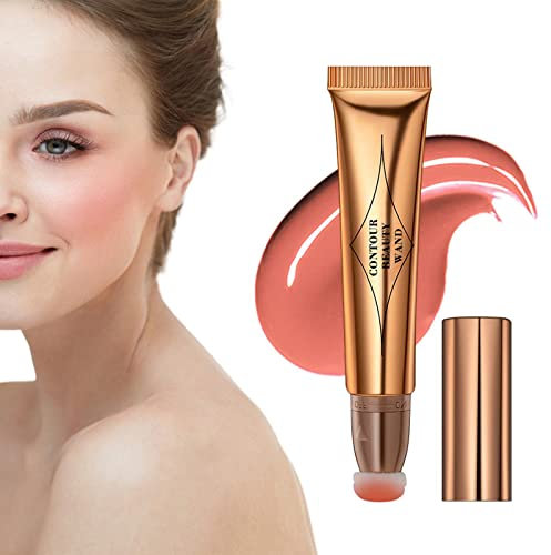 Liquido Blush Set, Contouring Viso Stick, Cremoso Highlighter, Finitura Opaca Naturale Liscia di Lunga Durata, Rosa