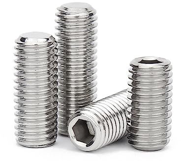 M2 M3 M4 M5 304 Acier Inoxydable hexagonale à Six pans Creux Bout Plat Boulon sans tête vis de réglage (Color : 4mm, Size : 50pcs M3)