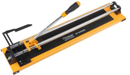 Hoteche 600MM Fliesenschneider mit Chromführungsstange, Aluminium-Winkelschienen und Ersatzklinge