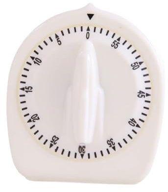 Allayu Langlebiger mechanischer Timer für den Kochbedarf in der Küche, ABS Küchentimer, Timer, digitaler Kochtimer, Erinnerung, klare Skala