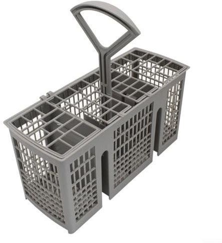 Panier à couverts pour lave-vaisselle FACULX avec poignée, panier à couverts, 6 compartiments, poignée amovible, panier à couverts pour lave-vaisselle, boîte de rechange, L 22,8 x l 9 x H 11,7 cm