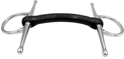 Equine Smile ES0112 Knebeltrense Stangengebiss Flexibel Gummi 19mm, 12.5 cm