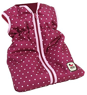 Bayer Chic 2000 792 29 Puppen-Schlafsack für Babypuppen, Brombeere, lila, rosa, 45 x 27 x 2 cm