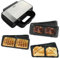 Schallen Electric All in 1 Multi Grill | Grilling Machine, Sandwhich, Toastie & Waffle Maker Machine | Includes 4 Removable Large None Stick Cooking Plates | Stainless Steel | Black & Silver Kitchen