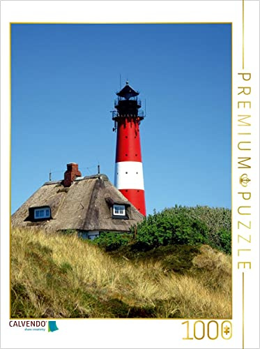 CALVENDO Puzzle Leuchtturm Insel Sylt 1000 Teile Puzzle hoch | Lege-Größe cm Foto-Puzzle für glückliche Stunden