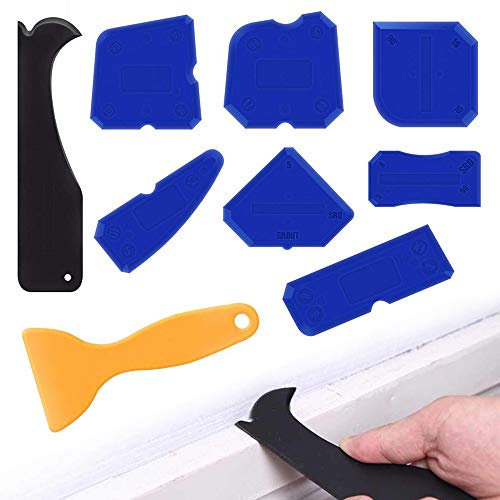 XCOZU Finition de Joint Silicone, Lisseur Joint Silicone de Lissage Outil de Calfeutrage Coulis Outils de Finition pour Salle de Bain