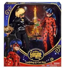 BANDAI – Miraculous Ladybug und Cat Noir 2er Packung Ankleidepuppen 26 cm P50198, Ladybug und Cat Noir (Movie)