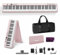 Finger Dance Folding Piano Keyboard 88 Keys, Portable Electric Keyboard with Bluetooth MIDI, Full Size Digital Piano, Wood Grain, Semi-Weighted, Touch Sensitive, with Storage Bag for Beginner (Pink)
