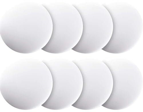 Auaurantt 8 Piezas Topes de Puerta Discretos, Topes de Puerta con Tirador de Pared, Topes de Puerta de Pared Autoadhesivos, Topes de Goma, para Puertas de Gabinete Cocinas Baños Oficinas