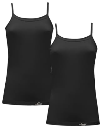 Liabel Canotta Intima Donna Spalla Stretta Conf 2pz, Art. AZ2530N Nero S/M
